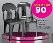 Assorted Plastic Chairs-For 2