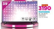 Telefunken 39" HD LED TV TLEDD-39HD A
