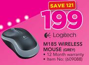 Logitech M185 Wireless Mouse (Grey)