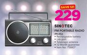 Sinotec FM Portable Radio PR-45U