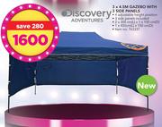 Discovery Adventures 3 x 4.5M Gazebo With 3 Side Panels