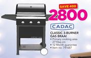 Cadac Classic 3-Burner Gas Braai