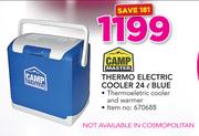 Camp Master 24Ltr Thermo Electric Blue Cooler