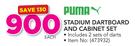 Puma Stadium Dartboard And Cabinet Set-Each