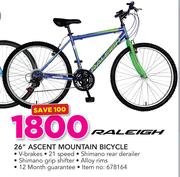 Raleigh 26" Ascent Mountain Bicycle