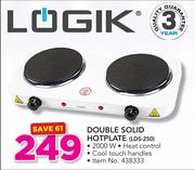Logik Double Solid Hotplate LDS-250