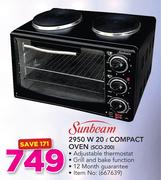 Sunbeam 2950W 20ltr Compact Oven SCO-200