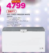 Defy 530ltr White Chest Freezer DMF456
