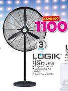 Logik 75cm Pedestal Fan