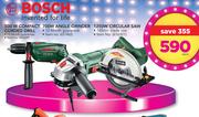 Bosch 500W Compact Corded Drill / 700W Angle Grinder Or  1250W Circular Saw-Each