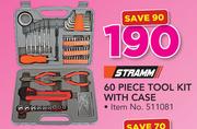 Stramm 60-Piece Tool Kit With Case