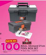 Big Jim 42cm, 32cm & 21cm Tool Box Set-Each