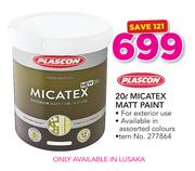 Plascon 20ltr Micatex Matt Paint