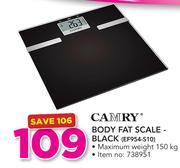 Camry Body Fat Scale-Black (EF954-S10)