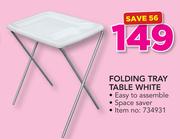 Folding Tray Table White