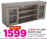 Carter TV Unit Rustic Oak