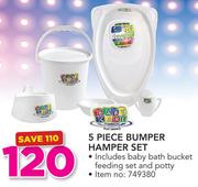 Baby Care 5 Piece Bumper Hamper Set