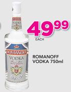 Romanoff Vodka-750ml Each