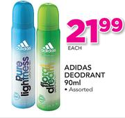 Adidas Deodrant-90ml Each
