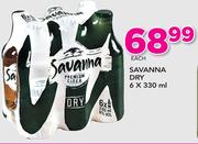 Savanna Dry-6 x 330ml Each