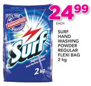Surf Hand Washing Powder Regular Flexi Bag-2kg Each