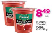 Rhodes Tomato Puree Cup-240g Each