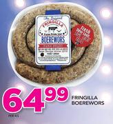 Fringilla Boerewors-Per kg