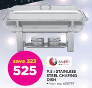 Tissolli 9.5Ltr Stainless Steel Chafing Dish