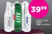 Castle Lite Beer NRB-6x340ml
