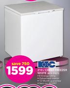 KIC 210Ltr Chest Freezer White KCG 210 1