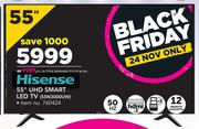Hisense 55" UHD Smart LED TV 55N3000UW