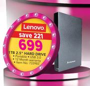 Lenovo 1TB 2.5" Hard Drive