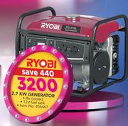 Ryobi 2.7KW Generator