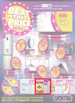 Game Botswana : Beat That Price (23 Nov - 29 Nov 2017), page 1