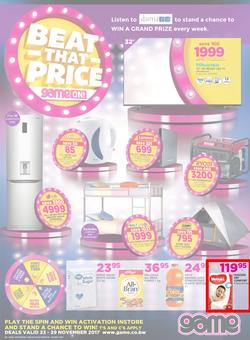 Game Botswana : Beat That Price (23 Nov - 29 Nov 2017), page 1
