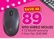 Logitech M90 Wired Mouse