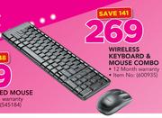 Logitech Wireless Keyboard & Mouse Combo