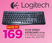 Logitech K120 Wired Keyboard 