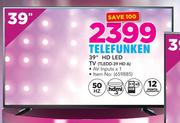 Telefunken 39" HD LED TV TLEDD-39 HD A