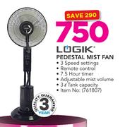 Logik Pedestal Mist Fan