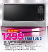 Samsung 32Ltr Electronic Microwave Silver ME9114S1 XFA