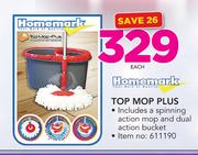 Homemark Top Mop Plus Includes A Spinning Action Mop & Dual Action Bucket