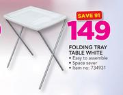 Foldable Tray Table White