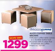 Gommagomma Alice Coffee Table Brown