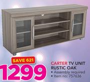 Carter TV Unit Rustic Oak