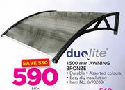 Duolite 1500mm Awning Bronze