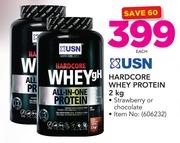 USN Harcore Whey Protein-2Kg Each