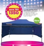 Discovery Adventures 3 x 4.5M Gazebo With 3 Side Panels