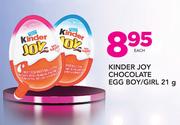 Kinder Joy Chocolate Egg Boy/Girl-21g Each