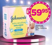 Johnsons Baby Wipes Extra Sensitive-288's Pack